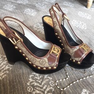 Michael Kors Wooden wedge sandals
